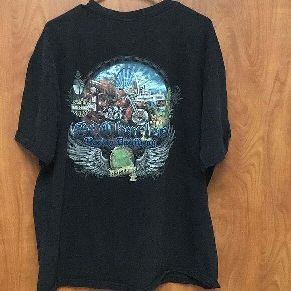 2012 Harley Davidson, American flag St. Louis Missouri size 2X Veterans estate s - Picture 4 of 5